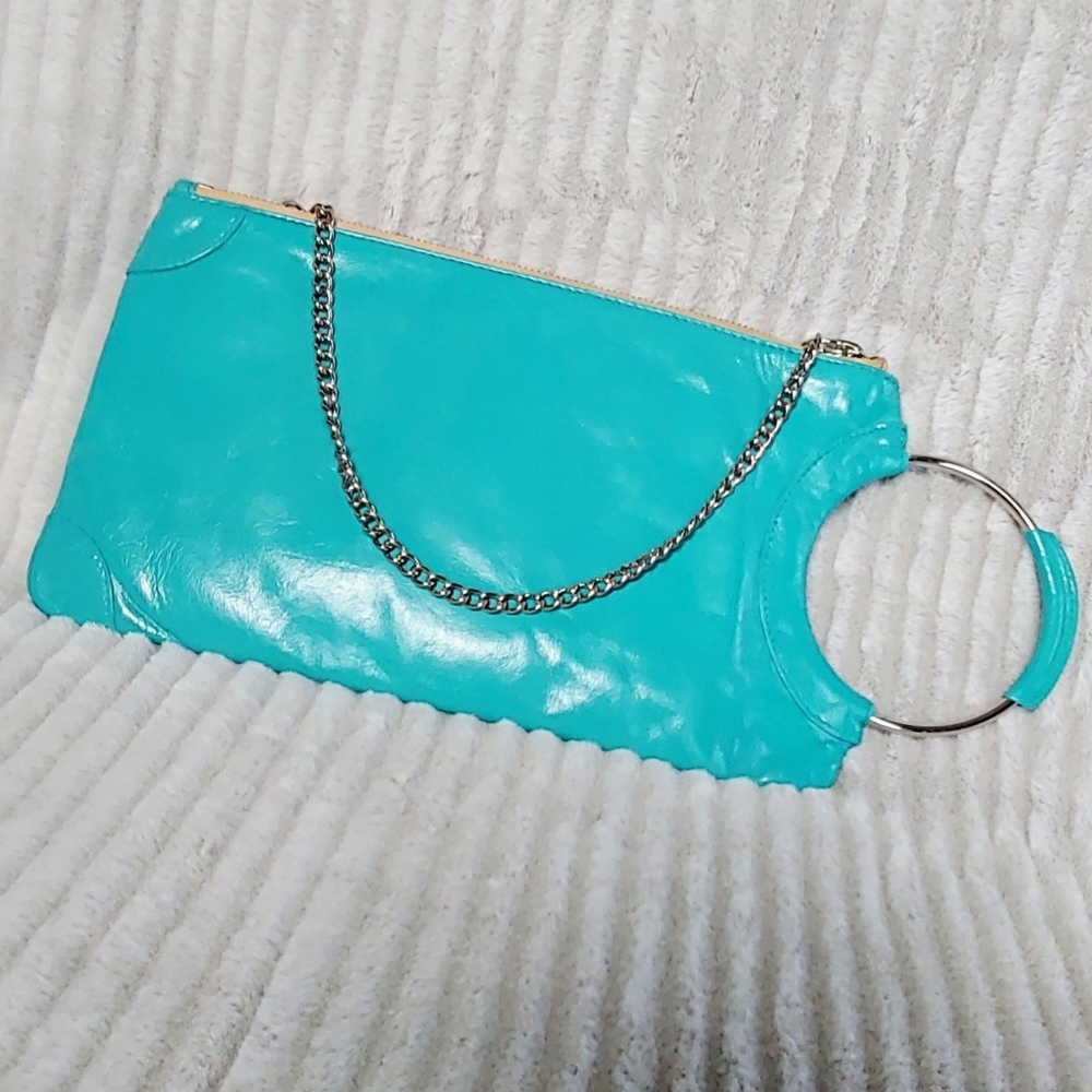 HOBO Brand Wallet Clutch Wristlet Robin Egg, Tiffany, Turquoise Blue